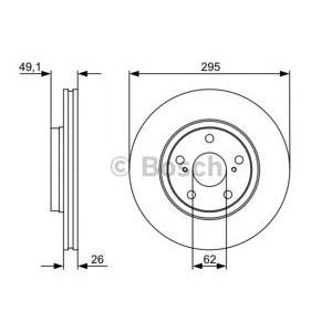 спирачен диск BOSCH 0 986 479 560