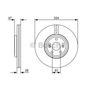 спирачен диск BOSCH 0 986 479 565