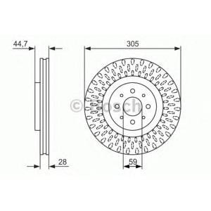 спирачен диск BOSCH 0 986 479 570