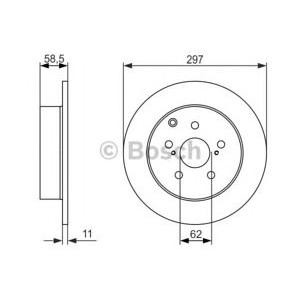 спирачен диск BOSCH 0 986 479 574
