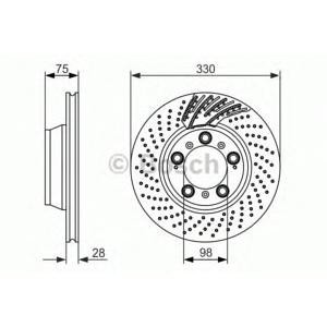 спирачен диск BOSCH 0 986 479 581