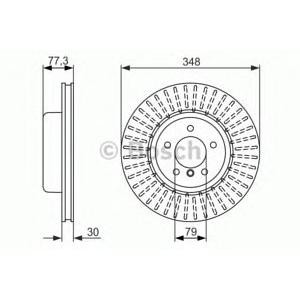 спирачен диск BOSCH 0 986 479 584