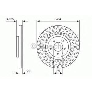 спирачен диск BOSCH 0 986 479 588