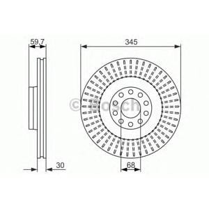 спирачен диск BOSCH 0 986 479 589