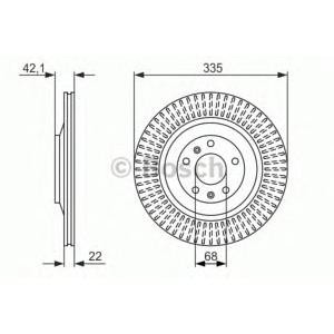 спирачен диск BOSCH 0 986 479 591