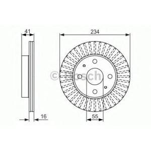 спирачен диск BOSCH 0 986 479 C18
