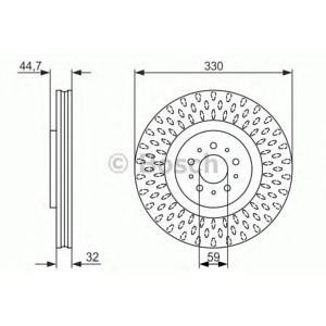 спирачен диск BOSCH 0 986 479 593