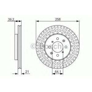 спирачен диск BOSCH 0 986 479 594