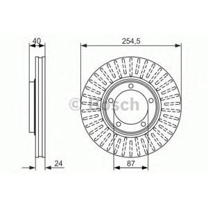 спирачен диск BOSCH 0 986 479 596