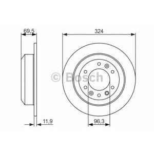 спирачен диск BOSCH 0 986 479 598