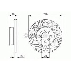 спирачен диск BOSCH 0 986 479 602
