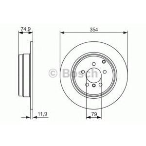 спирачен диск BOSCH 0 986 479 612 