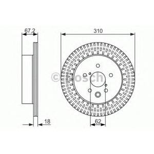 спирачен диск BOSCH 0 986 479 615