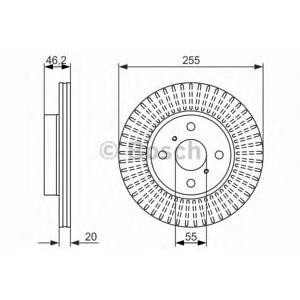 спирачен диск BOSCH 0 986 479 616