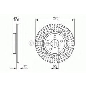 спирачен диск BOSCH 0 986 479 619