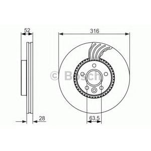 спирачен диск BOSCH 0 986 479 620
