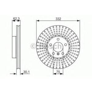 спирачен диск BOSCH 0 986 479 624