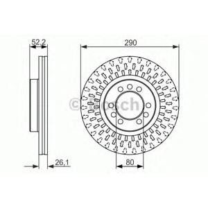 спирачен диск BOSCH 0 986 479 626