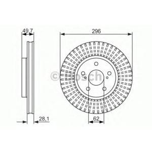 спирачен диск BOSCH 0 986 479 633