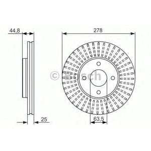 спирачен диск BOSCH 0 986 479 637 