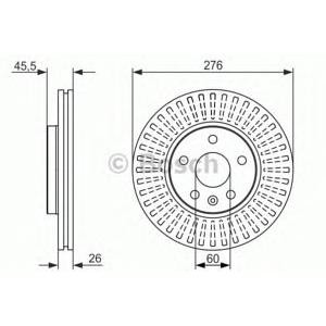 спирачен диск BOSCH 0 986 479 643 