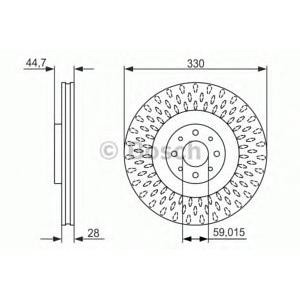 спирачен диск BOSCH 0 986 479 648 