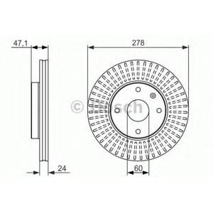 спирачен диск BOSCH 0 986 479 649