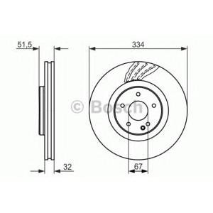 спирачен диск BOSCH 0 986 479 650 