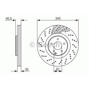 спирачен диск BOSCH 0 986 479 651