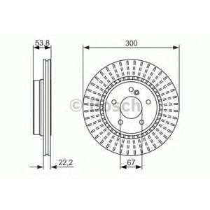 спирачен диск BOSCH 0 986 479 653 
