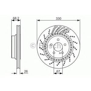 спирачен диск BOSCH 0 986 479 654
