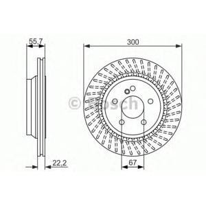 спирачен диск BOSCH 0 986 479 655 
