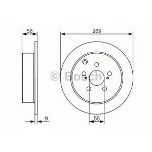 спирачен диск BOSCH 0 986 479 658