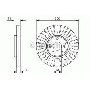 спирачен диск BOSCH 0 986 479 668