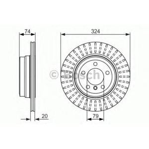 спирачен диск BOSCH 0 986 479 671