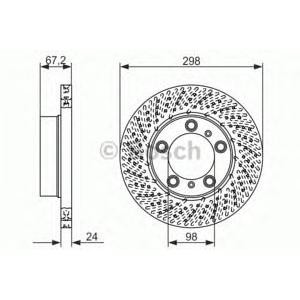 спирачен диск BOSCH 0 986 479 674