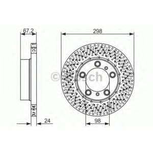спирачен диск BOSCH 0 986 479 675
