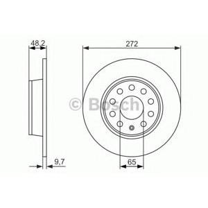 спирачен диск BOSCH 0 986 479 677