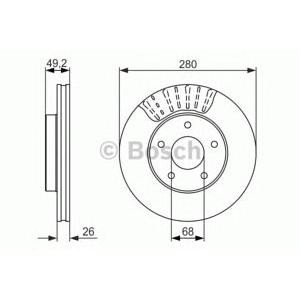 спирачен диск BOSCH 0 986 479 678