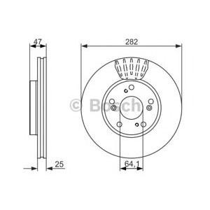 спирачен диск BOSCH 0 986 479 686 