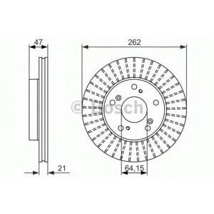 спирачен диск BOSCH 0 986 479 687