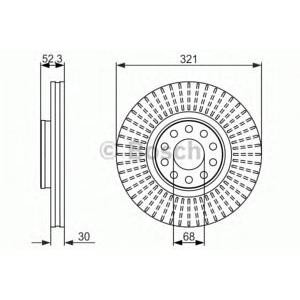 спирачен диск BOSCH 0 986 479 690