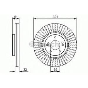 спирачен диск BOSCH 0 986 479 692