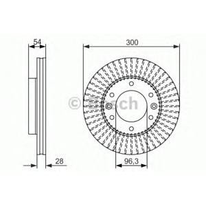 спирачен диск BOSCH 0 986 479 693