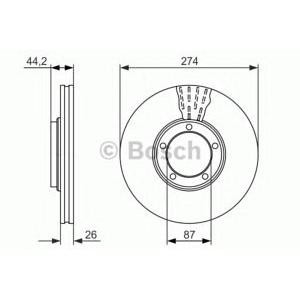 спирачен диск BOSCH 0 986 479 696 