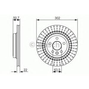 спирачен диск BOSCH 0 986 479 713
