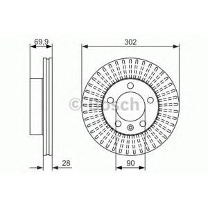 спирачен диск BOSCH 0 986 479 716 