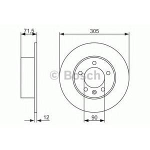 спирачен диск BOSCH 0 986 479 717