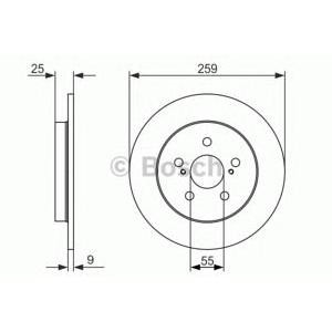 спирачен диск BOSCH 0 986 479 721