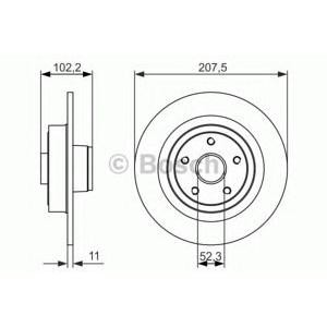 спирачен диск BOSCH 0 986 479 724